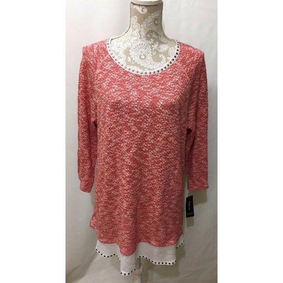 Style&co. Sweaters - Style & Co Sweater Womens Large Deep‎ Coral Orange